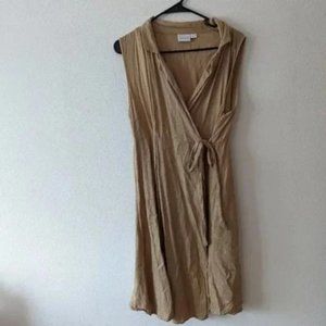 Mamalicious Maternity Tan Wrap Dress